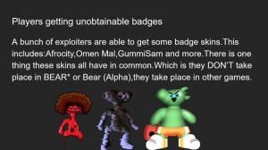 Roblox Bear (Alpha)/BEAR* Controversy Iceberg