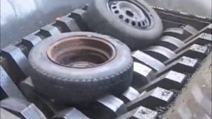 Как Происходит утилизация автомобильных колёс.