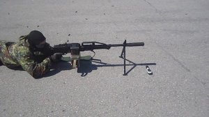 Отстрел глушителя Ротор 43 на пулемете Печенег без наушников