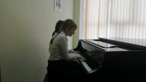 А.Бородин - Полька "Елена". Исполняют: Савченко Виктория 7(8) ДПОП; Болдина Олеся 4(4) ДООП.