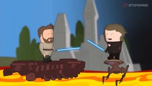 Уэс и Флинн играют в Star Wars Battlefront II