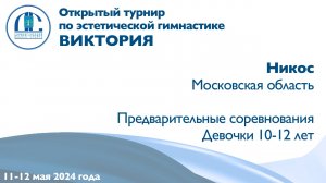 Никос, предварительные соревнования, Открытый турнир "Виктория"