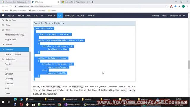 C# Expert OOP - Lecture 10: Sealed Classes, Methods & Properties, Generics, IEquatable & IComparabl