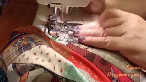 Не стул, а трон. Красивый чехол в стиле пэчворк на спинку стула