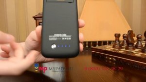 Чехол бампер со встроенной усиленной мощной батарей аккумулятором 4200mAh для Samsung Galaxy S6 SM