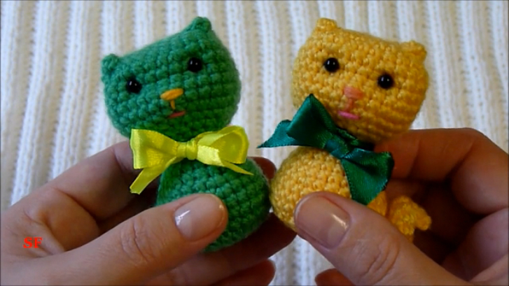 Crochet Amigurumi Cat Tutorial. Вязание крючком. Котята. Амигуруми.