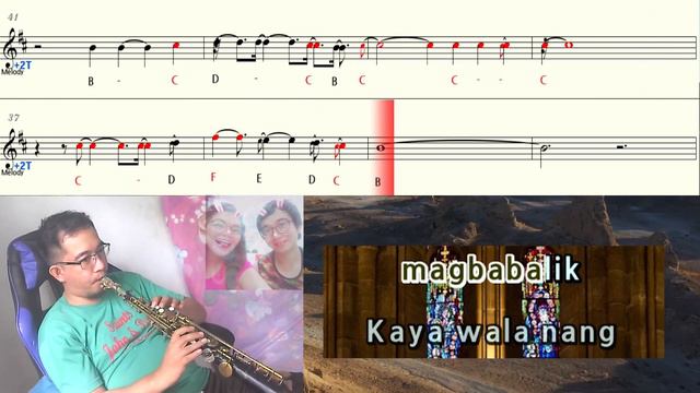 ALA - ALA AY IKAW saxophone soprano flute instrumental letter notes + backing track смотреть онлайн