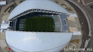 Стадион Фишт и Сочи парк. С высоты птичьего полета.