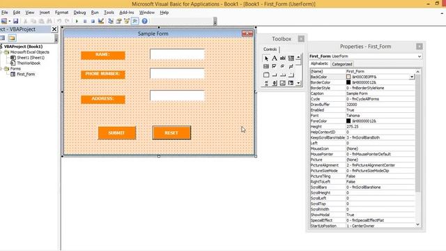How to Create Userform in Excel VBA ||MS-Excel Telugu Tutorials