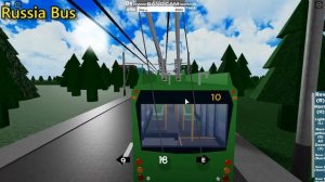 Троллейбус АКСМ 321 в ROBLOX. Nid`s Buses (Roblox). Маршрут 10.