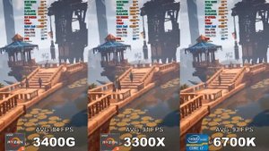 Ryzen 3 3300X vs Ryzen 5 3400G vs Intel i7 6700k - Test in 7 Games 1080p