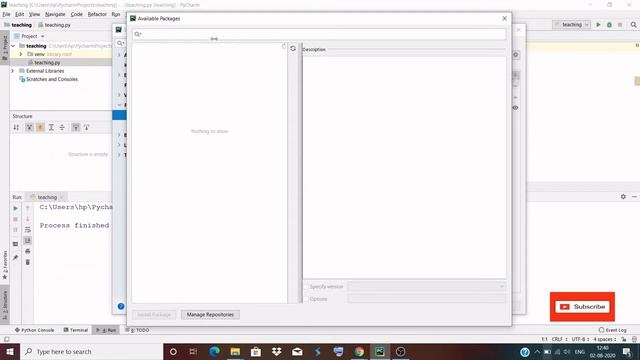 Install numpy in Pycharm
