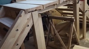 Лестница своими руками. поворотная.