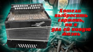 Гармонь Чайка РЕ МАЖОР - ремонт, изменение соотношения голосов (замена пикколо на баритон)