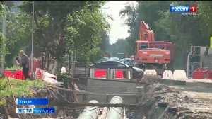 В Кургане ремонтируют участок улицы Максима Горького от Савельева до Новой