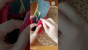 Ч.5. Простая сумка-мини на канве крючком? Сшиваем детали, обвязываем цепочку, пришиваем кнопку?