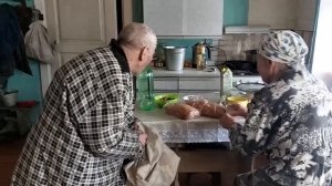 БАБУШКА НАСТЯ И Я НАВЕСТИЛИ ДЕДА МАТВЕЯ!!!