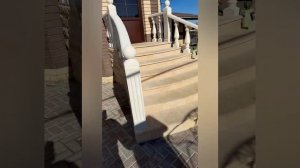 отделка лестницы дагестанский природный камень