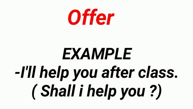 WILL  WONT እንግሊዝኛ  Future DECISION  OFFER  PROMISE