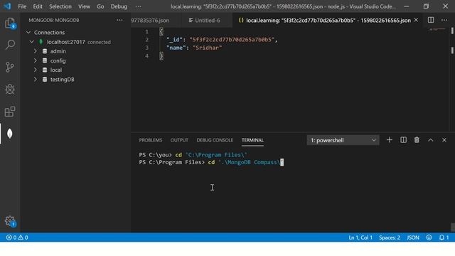 MongoDB Tutorial For Beginners #5 - Visual Studio Code MongoDB Extension