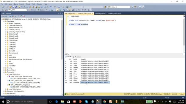 Database Merge Replication-#sqlserver #sqlserver2019 #sqltraining #sqltutorial #sqlforbeginners