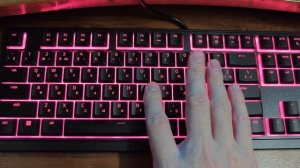 Нажатие на клавиши клавиатуры Razer Ornata V3 X