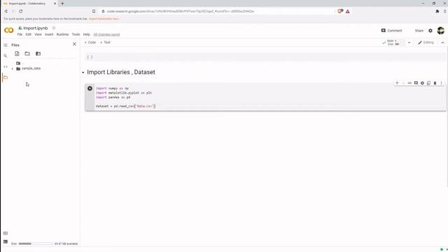 Importing Libraries and Dataset - Machine Learning in Tamil (Python)