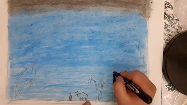 How to draw a ancient mosque in night. Как нарисовать древнюю мечеть ночью. Step by Step - Beginner смотреть онлайн