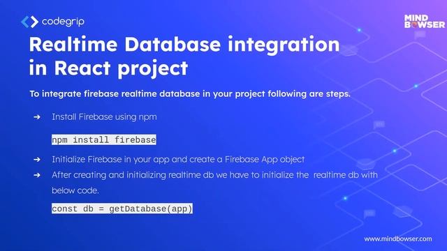 Realtime Database Integration In React Project смотреть онлайн