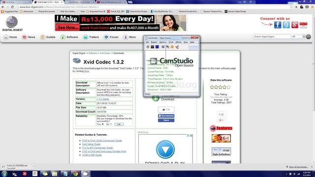 how to record your computer screen with high quality using camstudio xvid codec смотреть онлайн