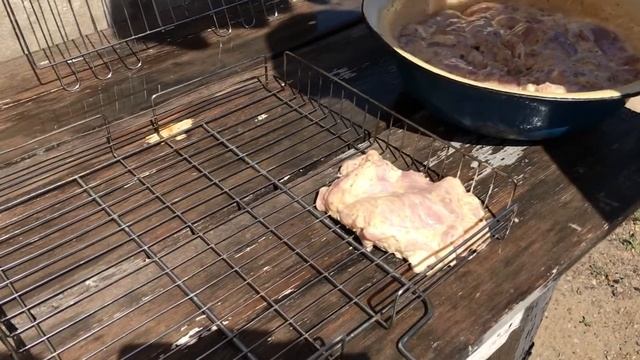 #ВкусноИПросто - шашлык из филе бедра курицы.