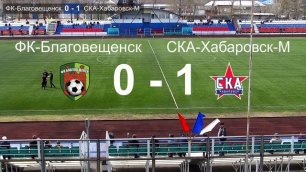 Матч ФК Благовещенск - CКА Хабаровск-М (03.05.2021)