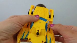 Трансформер БАМБЛБИ машина Детское видео про игрушки ТРАНСФОРМЕРЫ Transformers BUMBLEBEE & STUNTWIN