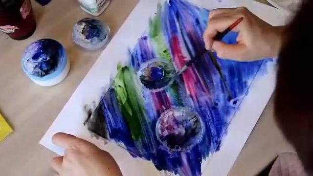 Мастер класс картина Космос