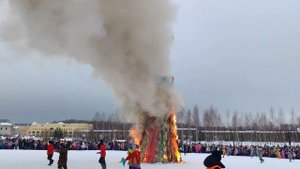 Масленица 2023. Этномир. Сожжение Масленицы.