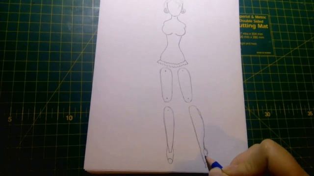 Бумажная кукла Шарнирная кукла смотреть онлайн