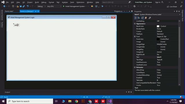 Develop a Hotel Management System using C# .NET framework Windows form application | Part 1 | Login смотреть онлайн