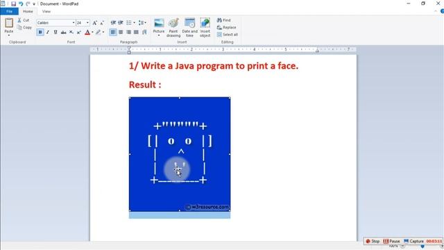 Write a Java program to print a face.មានលំហាត់អនុវត្តននៅខាងក្រោមVideo. смотреть онлайн