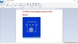 Write a Java program to print a face.មានលំហាត់អនុវត្តននៅខាងក្រោមVideo.