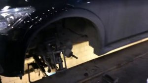 Замена шаровой опоры и подшипника ступицы на Infiniti QX56