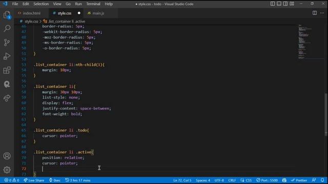 Create TO-DO List Using HTML CSS & JavaScript