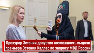 Прокурор Эстонии допустил возможность выдачи премьера Эстонии Каллас по запросу МВД России
