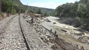 Россия помогла восстановить разрушенную стихией железную дорогу в Армении