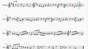 Violin Sheet Music: How to play Emil's Sacrifice (NieR) by Keiichi Okabe