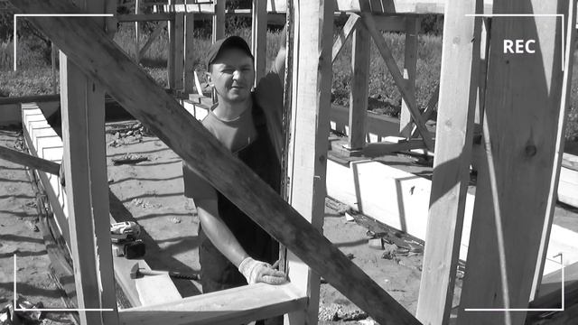 Построили несущую перегородку в каркасном доме. смотреть онлайн