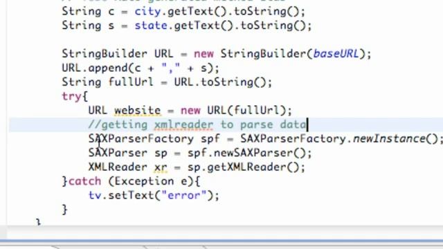 Android Application Development Tutorial   157   SAXParserFactory and XMLReader