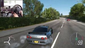 Rebuilding a Nissan Skyline R32 GTR | Forza Horizon 4 Thrustmaster T300RS Gameplay