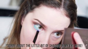 Blue Green Smoky Eye + POP // UD Electric Palette GRWM // shadesofpale