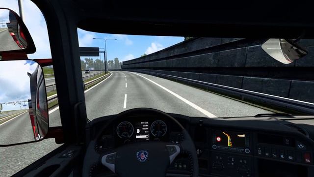 ETS 2 - Scania R730 Transporting an Excavator Part 2 смотреть онлайн