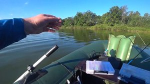 Эта блесна ловит щуку всегда.Рыбалка на щуку с лодки с помощью эхолота